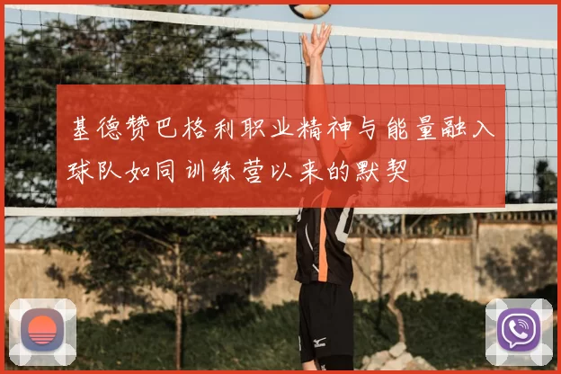 基德赞巴格利职业精神与能量融入球队如同训练营以来的默契